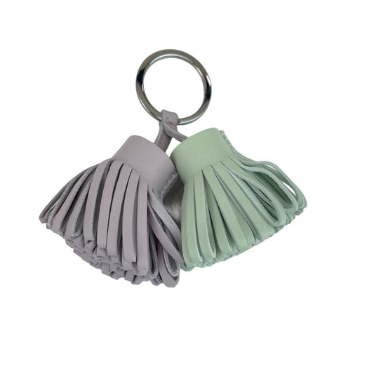 Hermès エルメス Carmen Unodos miro Keyring カルメン　ウノドス　キーリング Lambskin ラムスキン Mauve pale/Vert fizz モーヴペール/ヴェールフィズ  PHW シルバー金具
