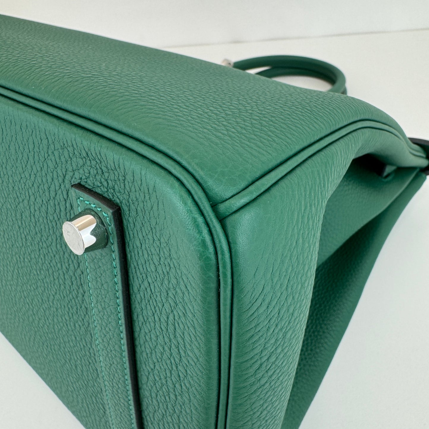 Birkin35 バーキン35 Vert moyen ヴェールモワイヤン Togo トゴ PHW シルバー金具 Stamp-K K刻印