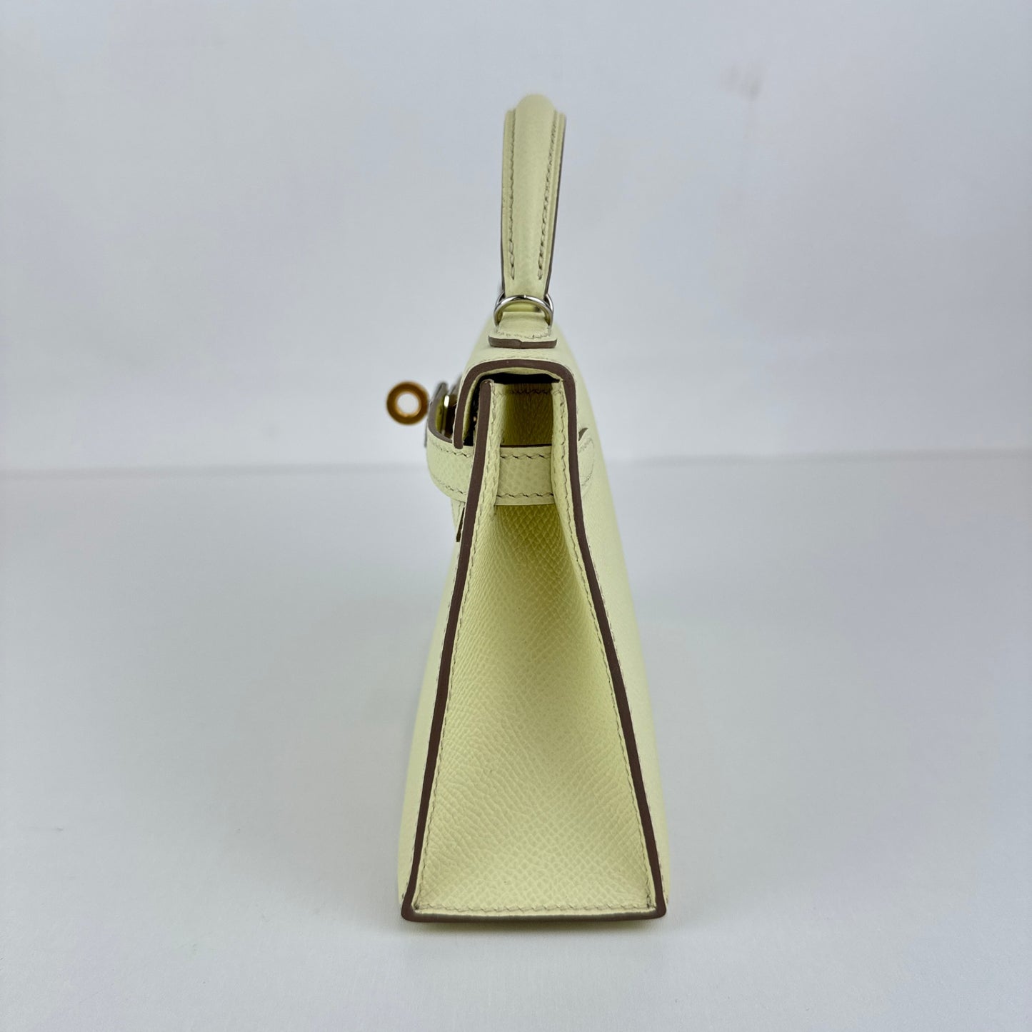 Mini kelly Jaune milton ジョーヌミルトン Epsom エプソン EHW エレクトラム金具 Stamp-W W刻