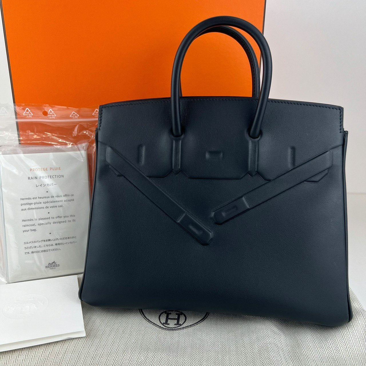 Birkin25 shadow バーキン25 シャドウ Black ブラック Swift スイフト PHW シルバー金具 Stamp-Y Y刻印