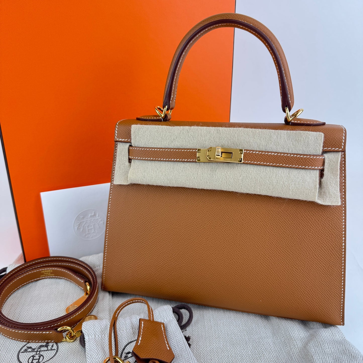 Kelly25 Sellier ケリー25セリエ Gold ゴールド  GHW ゴールド金具 Epsom エプソン Stamp-W W刻印