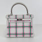 Kelly25 tartan light ケリー25 タータンライト Gris pale/Bubblegum/Vert moyen グリペール/バブルガム/ヴェールモワイヤン Swift スイフト PHW シルバー金具 Stamp-K K刻印