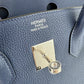 HERMES エルメス Birkin35 バーキン35 Blue de presse ブルードプリュス PHW シルバー金具 Togo トゴ Stamp-B B刻印