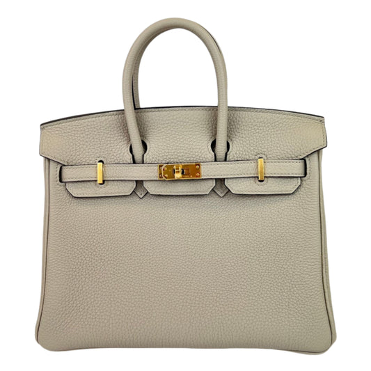 Birkin25 バーキン２５　トゥルティエールグレー Tourterelle grey　ゴールド金具 Gold Hardwear　トゴ Togo　U刻 Stamp-U　ハンドバック