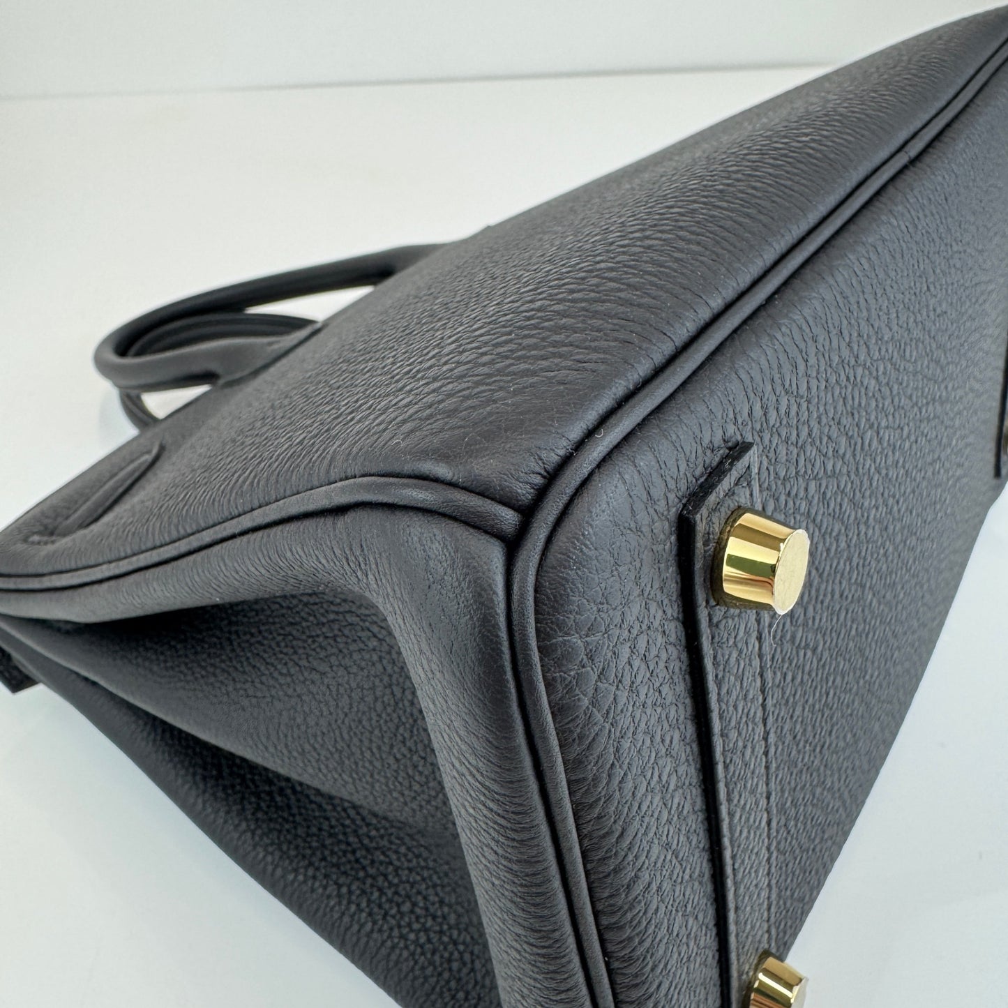 Birkin25 バーキン25 Black 黒 PMBHW シャンパンゴールド金具 Stamp-K K刻印