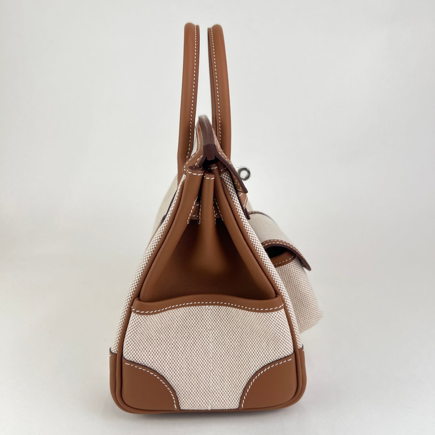 Birkin25 cargo バーキン25 カーゴ Gold ゴールド Toile goelan/Swift トワルゴエラン/スイフト PHW シルバー金具 Stamp-K K刻印