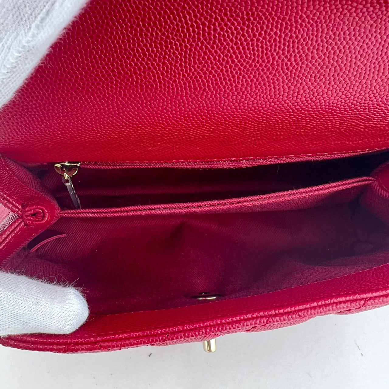 Coco Handle Mini ココハンドル ミニ Red レッド GHW ゴールド金具 Caviarskin キャビアスキン AS2215 30番台