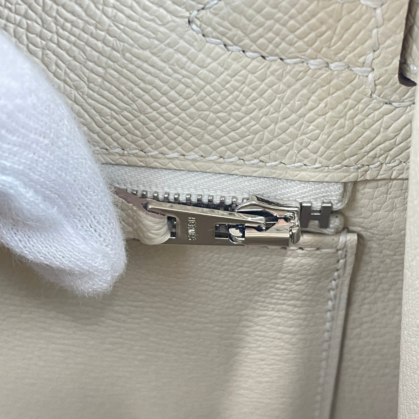 Kelly25 ケリー25 Craie クレ Epsom エプソン PHW シルバー金具 Stamp-W W刻印