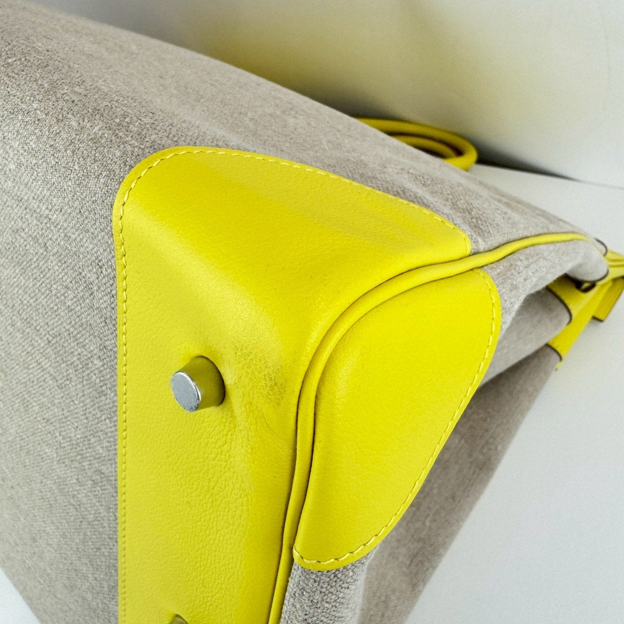 Haut a courries 40 Combi オータクロア40コンビ　Yellow イエロー　PHW シルバー金具　Stamp-D D刻印