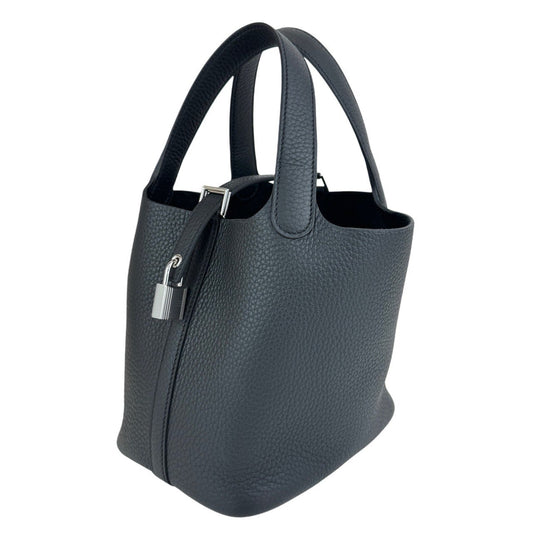 Picotin Lock PM ピコタンロック18 Black ブラック  PHW シルバー金具 Clemance クレマンス Stamp-K K刻印