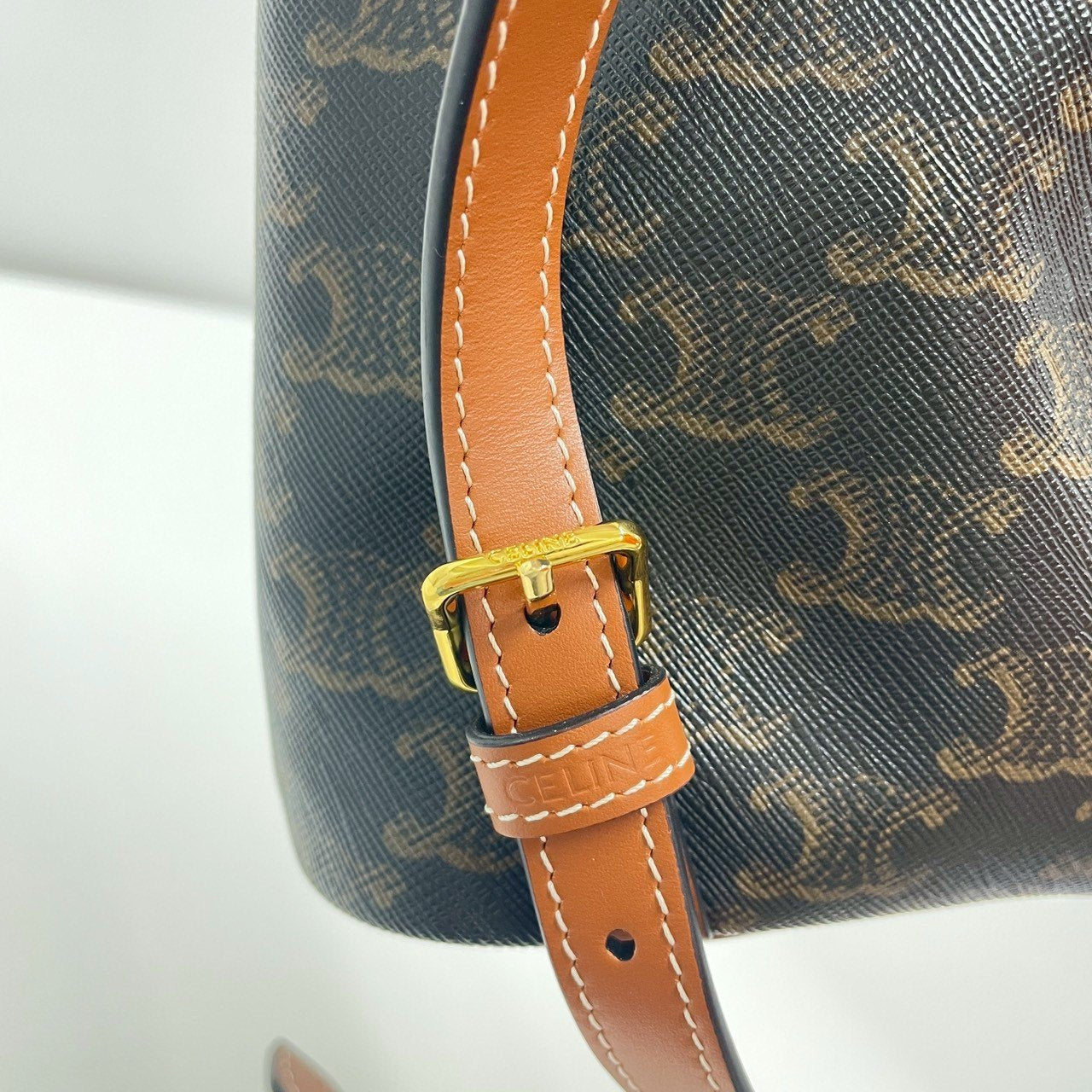 フォルコバックパックミニ トリオンフキャンバス カーフスキン タン