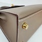 Kelly25 ケリー25 Etoupe エトープ Epsom エプソン GHW ゴールド金具 Stamp-W W刻印