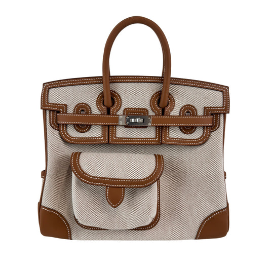 Birkin25 cargo バーキン25 カーゴ Gold ゴールド Toile gieland/Swift トワルゴエラン/スイフト PHW シルバー金具 Stamp-K K刻印