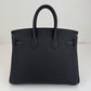 Birkin25 バーキン25 Black 黒 PMBHW シャンパンゴールド金具 Stamp-K K刻印