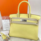 Birkin30 バーキン30 Jaune poussin ジョーヌプッサン Togo トゴ PHW シルバー金具 B刻 ハンドバッグ レディースバッグ