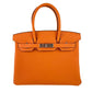 Birkin30 バーキン30 Orange オレンジ  PHW シルバー金具 Togo トゴ Stamp-W W刻印