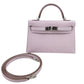 Mini kelly ミニケリー Mauve pale モーヴパール PHW シルバー金具 Epsom エプソン Stamp-W W刻印