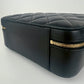 CHANEL シャネル ココマーク マトラッセ ヴァニティ トップハンドル  チェーンショルダーバッグ Black ブラック  GHW ゴールド金具 　AS3319 ICチップ