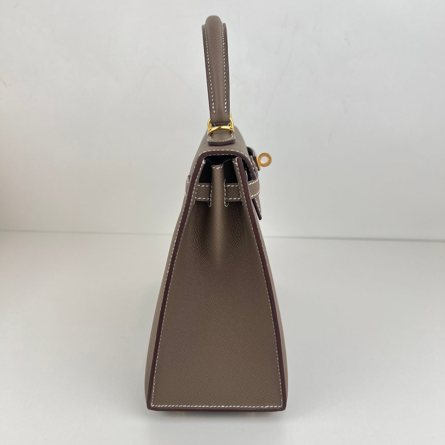 Kelly25 ケリー25 セリエ　Etoupe エトープ　GHW ゴールド金具　Stamp-K K刻