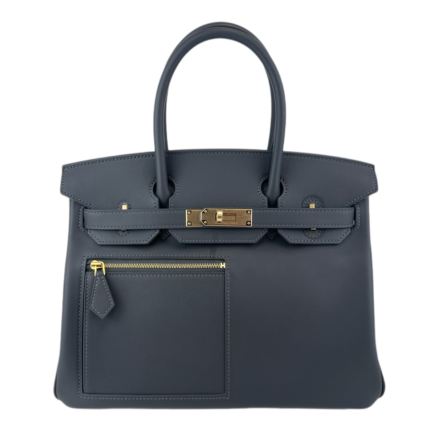 Birkin30 colormatic バーキン30 カラーマティック Gris misty グリミスティ Swift スイフト PMBHW シャンパンゴールド金具 Stamp-K K刻印