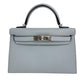 Mini kelly ミニケリー Blue gracie ブルーグラシエ  PHW シルバー金具 Epsom エプソン Stamp-K K刻印