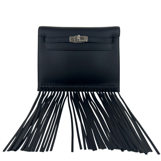Kelly dance fringe ケリーダンス フリンジ Black ブラック Swift スイフト PHW シルバー金具 Stamp-W W刻印