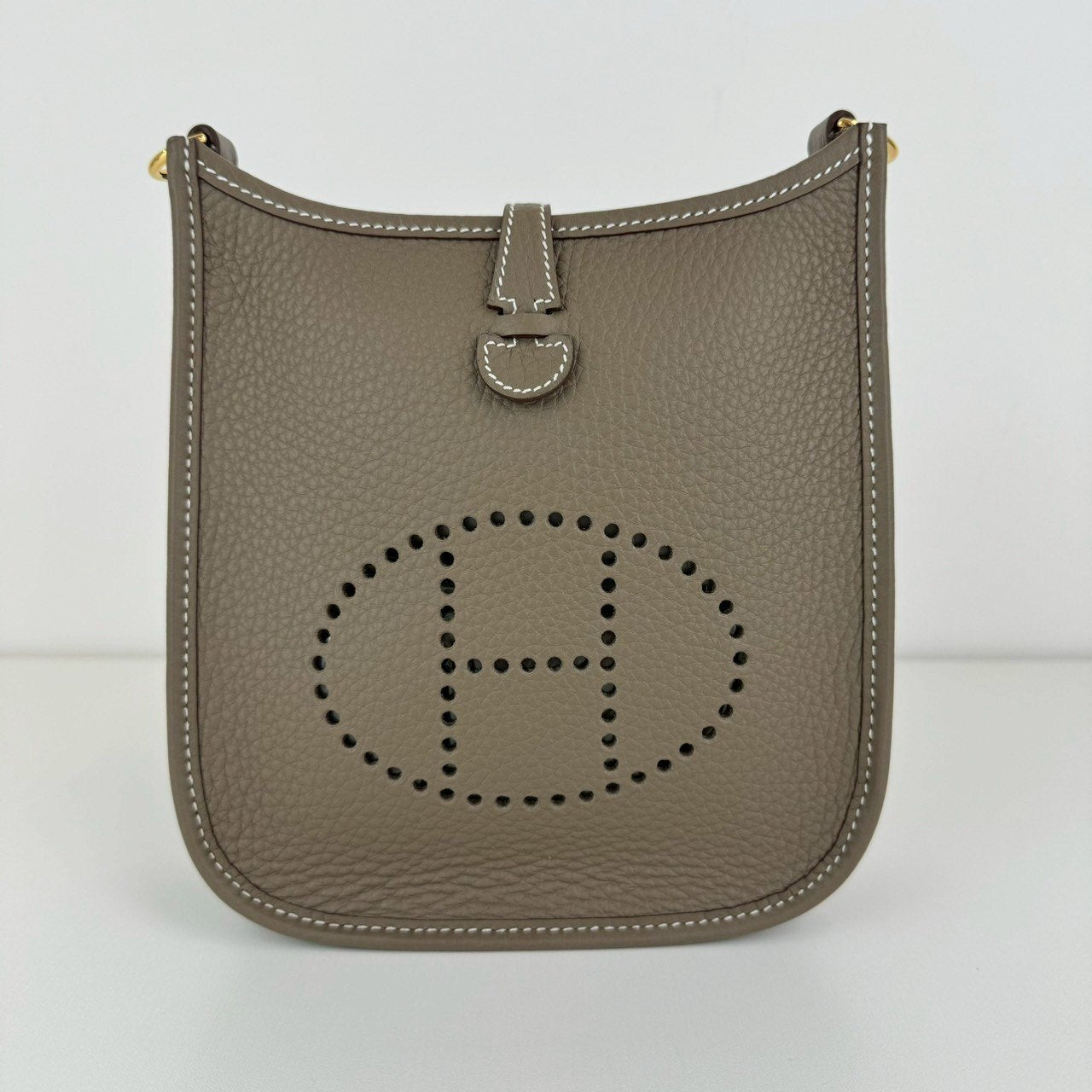 Evelyn TPM エヴリンTPM Etoupe エトープ  GHW ゴールド金具 Taurillon Clemence トリヨンクレマンス Stamp-W W刻印