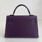 Mini kelly touch ミニケリータッチ Madame マダム Alligator アリゲーター Cassis カシス Stamp-U U刻印