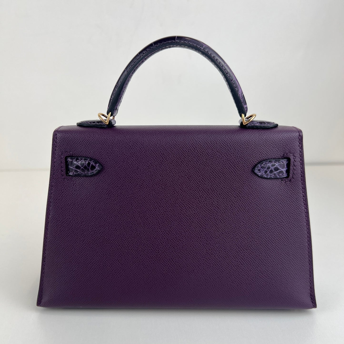 Mini kelly touch ミニケリータッチ Madame マダム Alligator アリゲーター Cassis カシス Stamp-U U刻印