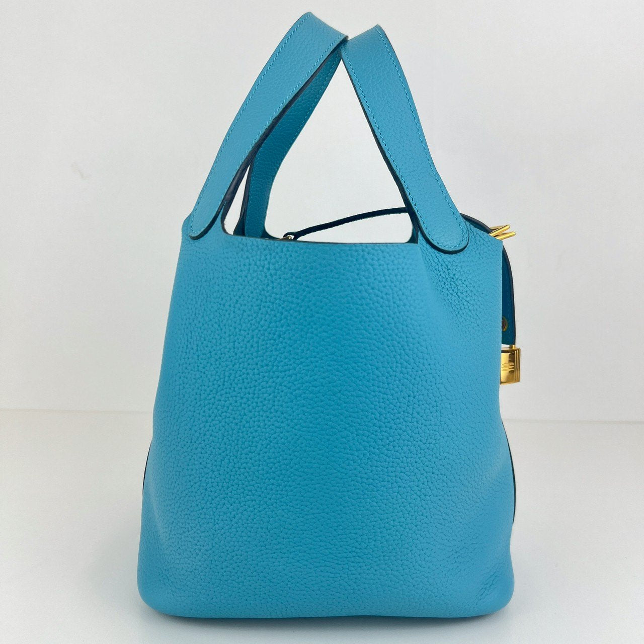 Picotin Lock PM ピコタンロック Bleu de nord ブルードノール GHW ゴールド金具 Stamp-D D刻印 Clemance クレマンス