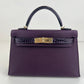 Mini kelly touch ミニケリータッチ Madame マダム Alligator アリゲーター Cassis カシス Stamp-U U刻印