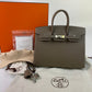 Birkin25 Sellier バーキン２５ セリエ　Etoupe エトープ　Epsom エプソン　シルバー金具　U刻