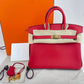 Birkin25 バーキン25 Rouge vif ルージュヴィフ Swift スイフト GHW ゴールド金具 Stamp-W W刻印