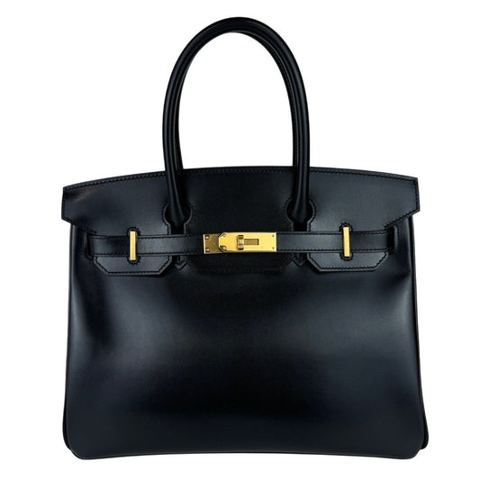 Birkin30 バーキン30 Black ブラック Boxcalf ボックスカーフ GHW ゴールド金具 Stamp-W W刻印