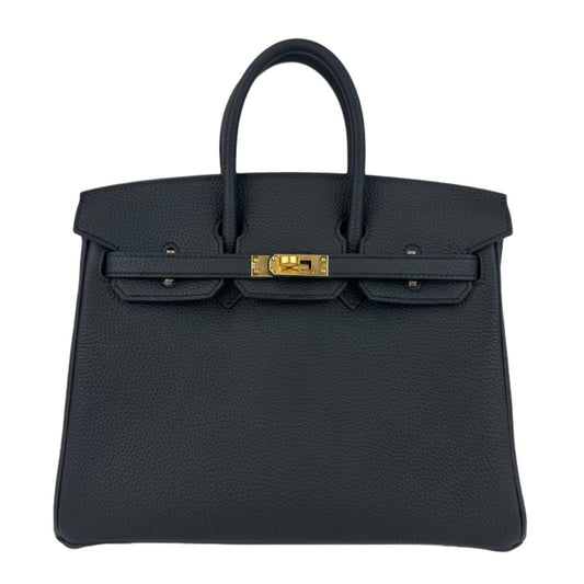 新品未使用 HERMES エルメス Birkin25 バーキン25 Black ブラック Togo トゴ GHW ゴールド金具 B刻