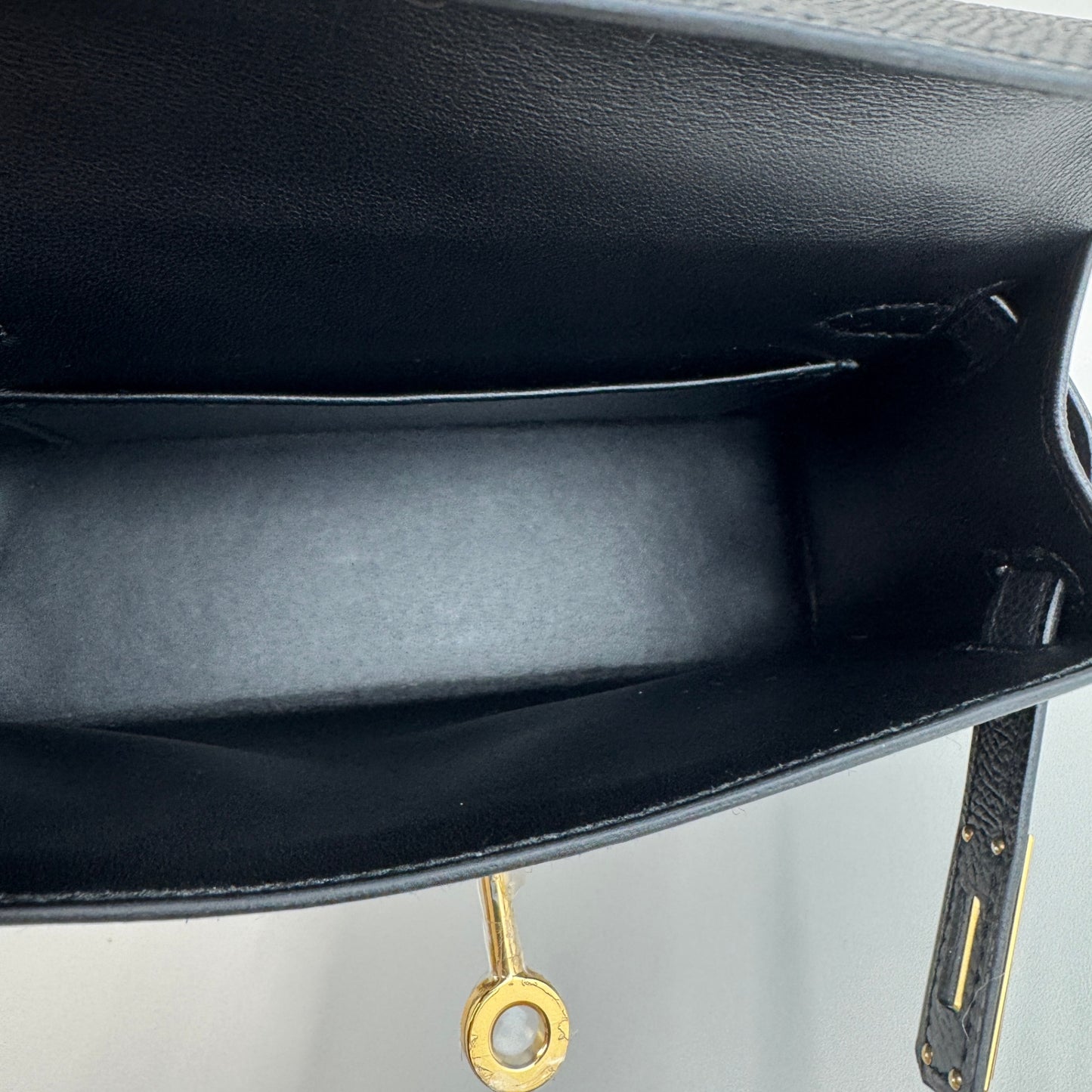 Mini kelly ミニケリー Black ブラック Epsom エプソン GHW ゴールド金具 Stamp-K K刻印