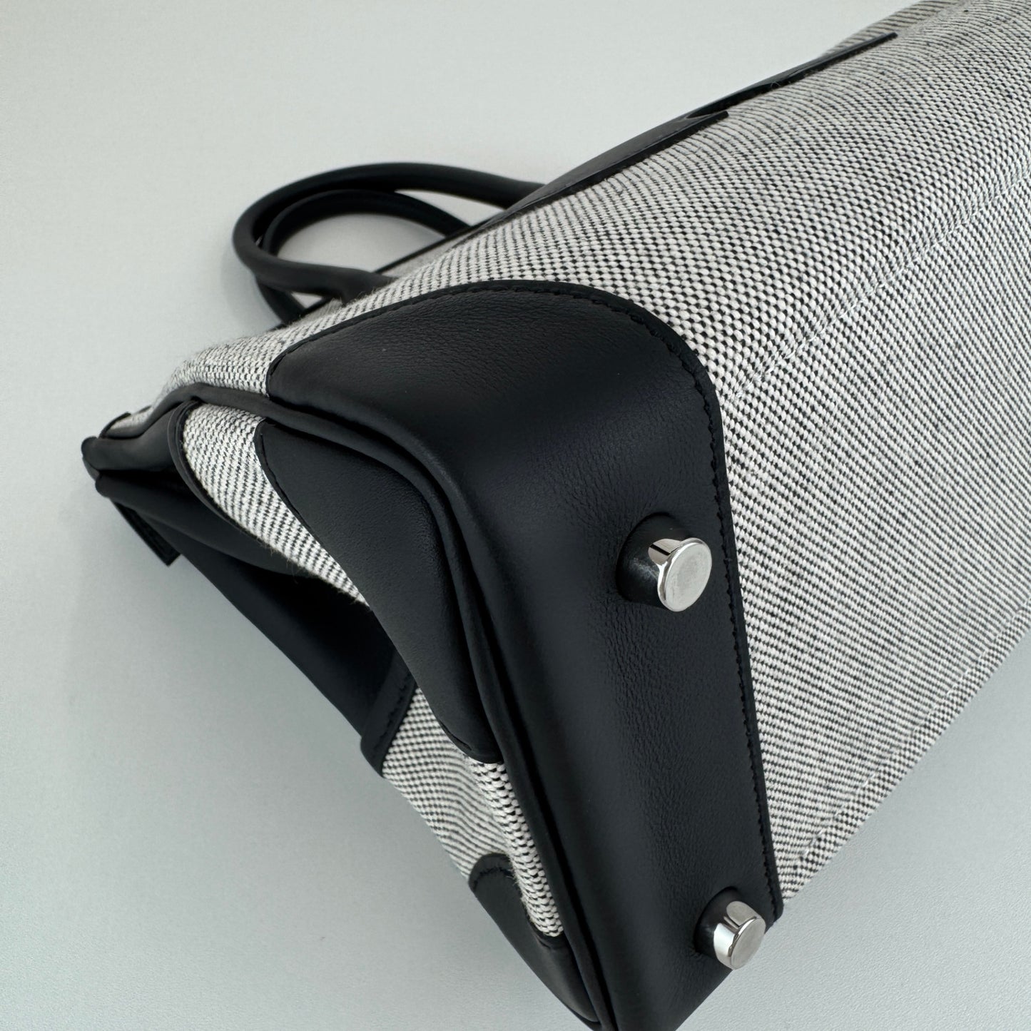 Birkin25 cargo バーキン25 カーゴ Black ブラック Toile goeland/Swift トワルゴエラン/スイフト PHW シルバー金具 Stamp-K K刻印