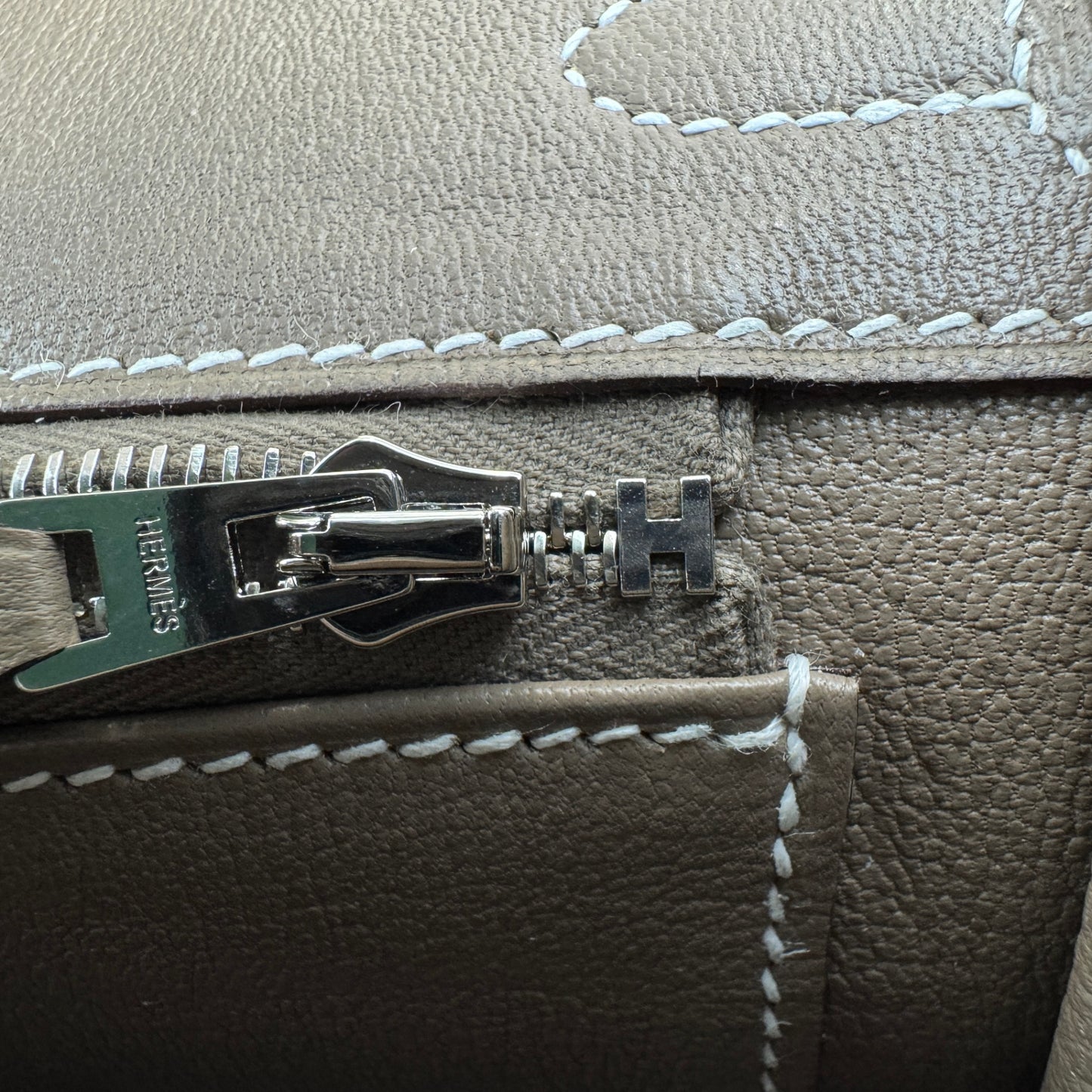 Birkin25 バーキン25 Etoupe エトープ Togo トゴ PHW シルバー金具 Stamp-W W刻印