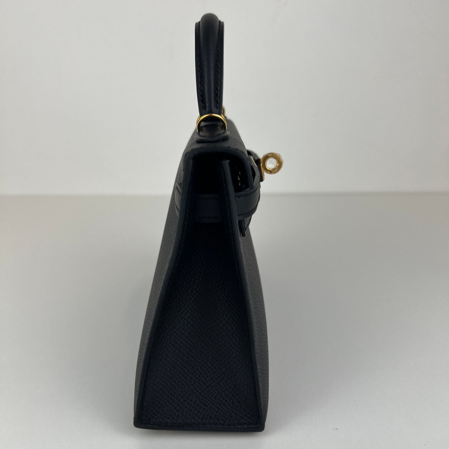 Mini kelly ミニケリー Black ブラック GHW ゴールド金具 Stamp-W W刻