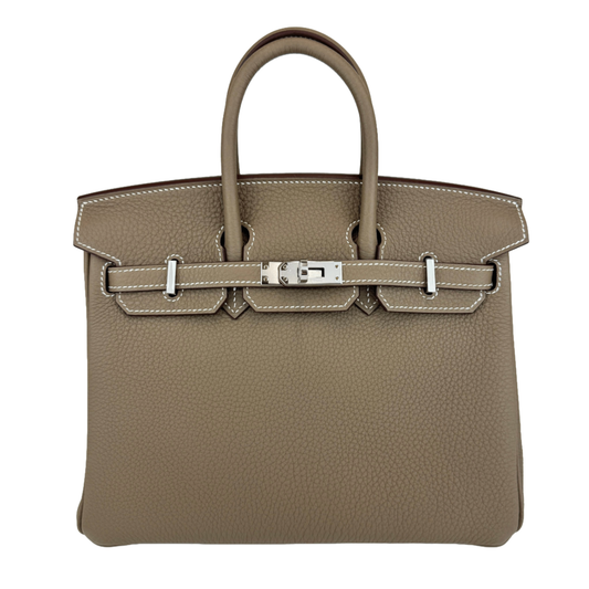 Birkin25 バーキン25 Etoupe エトープ Togo トゴ PHW シルバー金具 Stamp-K K刻
