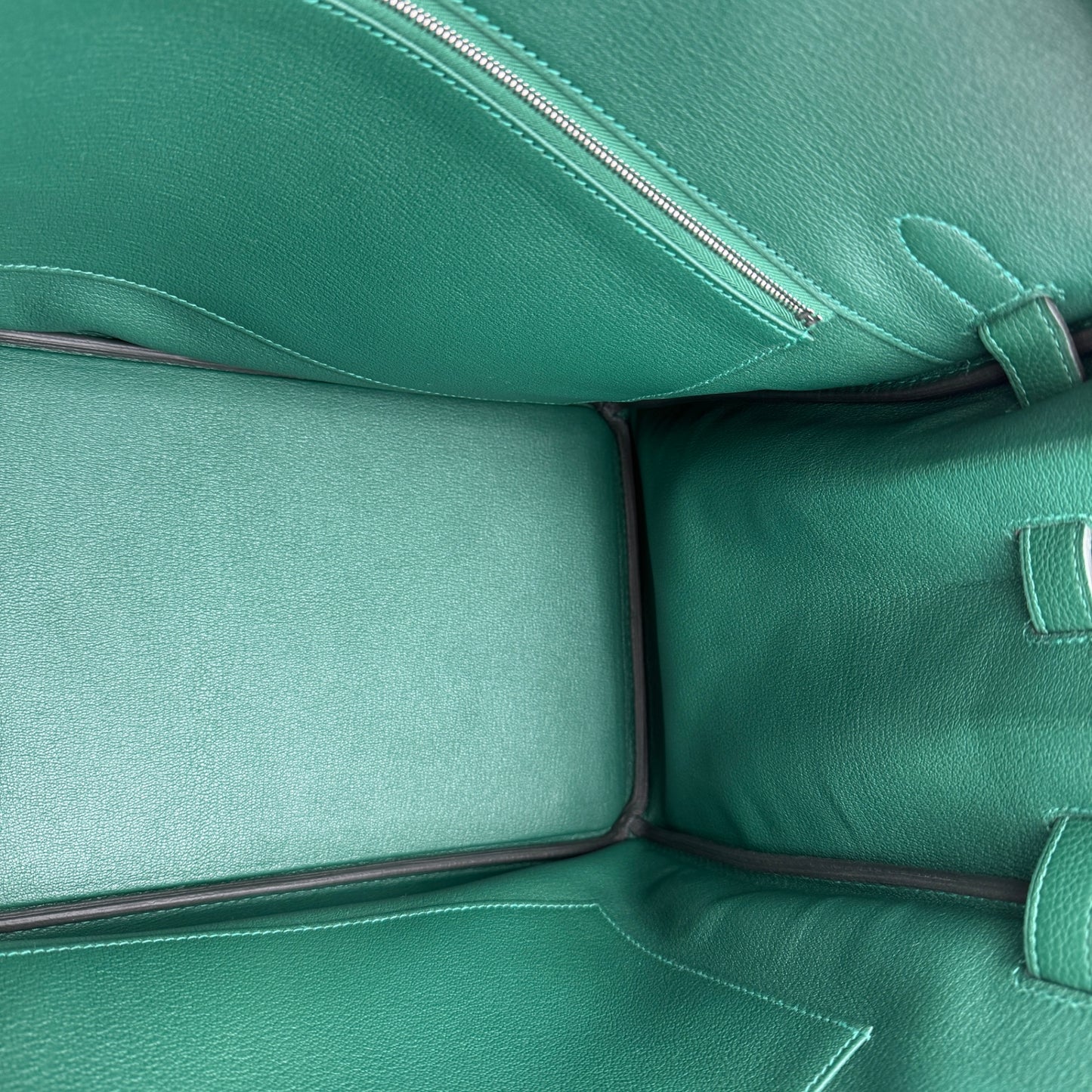 Birkin35 バーキン35 Vert moyen ヴェールモワイヤン Togo トゴ PHW シルバー金具 Stamp-K K刻印