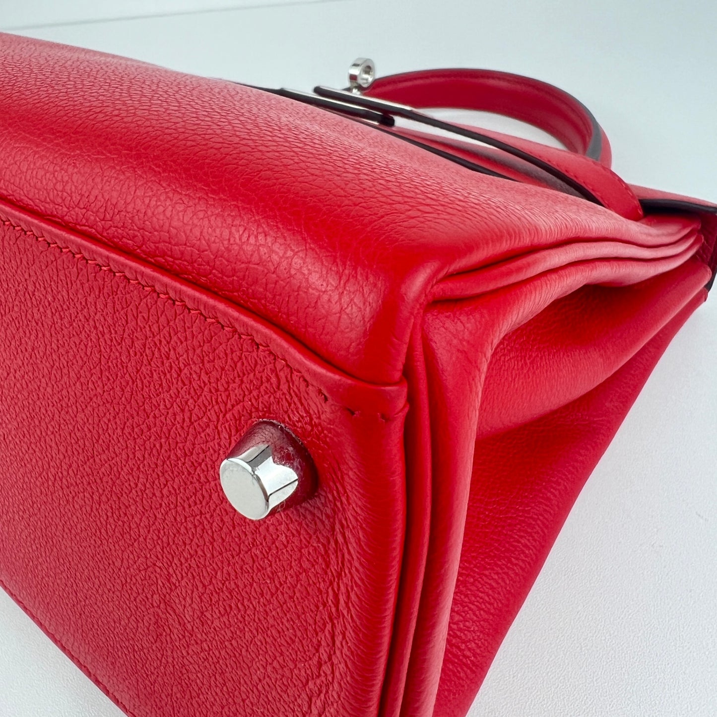 Kelly28 ケリー28 Rouge de cour ルージュクー Evercolor エバーカラー PHW シルバー金具 Stamp-Y Y刻印