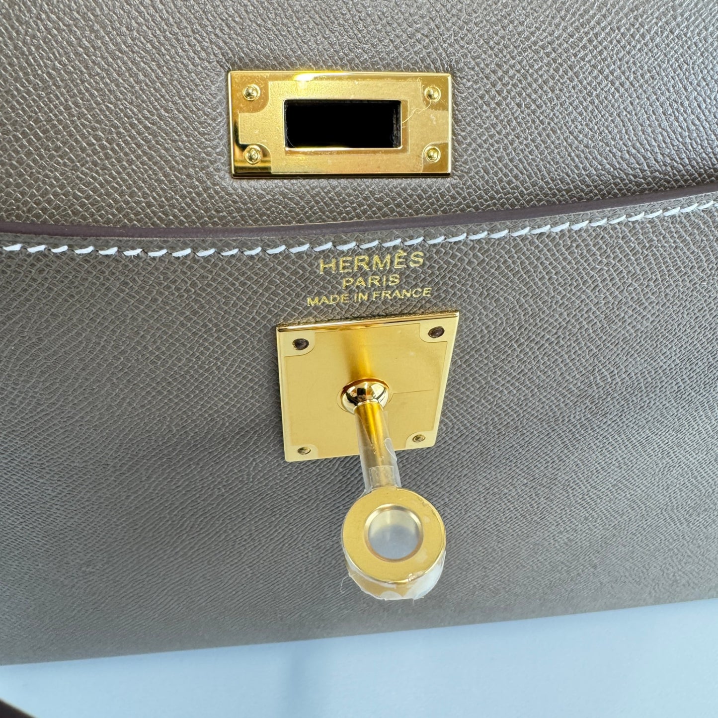 Kelly elan ケリーエラン Madame マダム Etoupe エトープ GHW ゴールド金具 Stamp-K K刻印