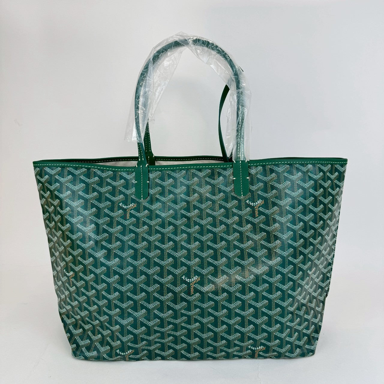 サンルイPM グリーン Green ゴヤールディンキャンバス シュヴロッシュカーフスキン