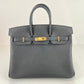 Birkin25 バーキン25 Black ブラック GHW ゴールド金具 W刻 Togo トゴ