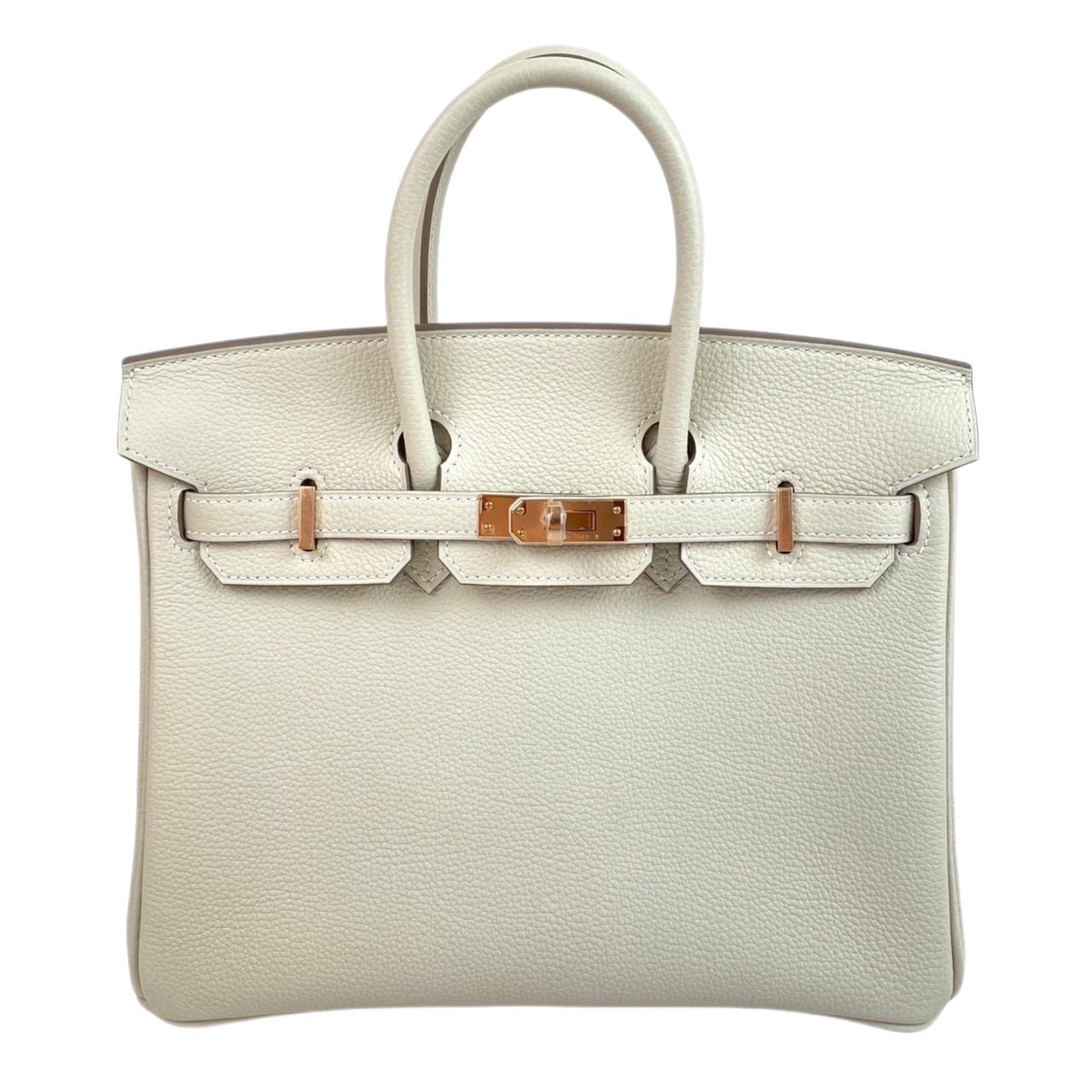 Birkin25 バーキン２５　Craie クレ　Togo トゴ　ピンクゴールド金具　U刻印