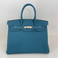 Birkin35 バーキン35 New blue jean ニューブルージーン PHW シルバー金具 Stamp-K K刻印 Togo トゴ