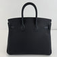 Birkin25 バーキン25 Black ブラック PHW シルバー金具 Stamp-K K刻