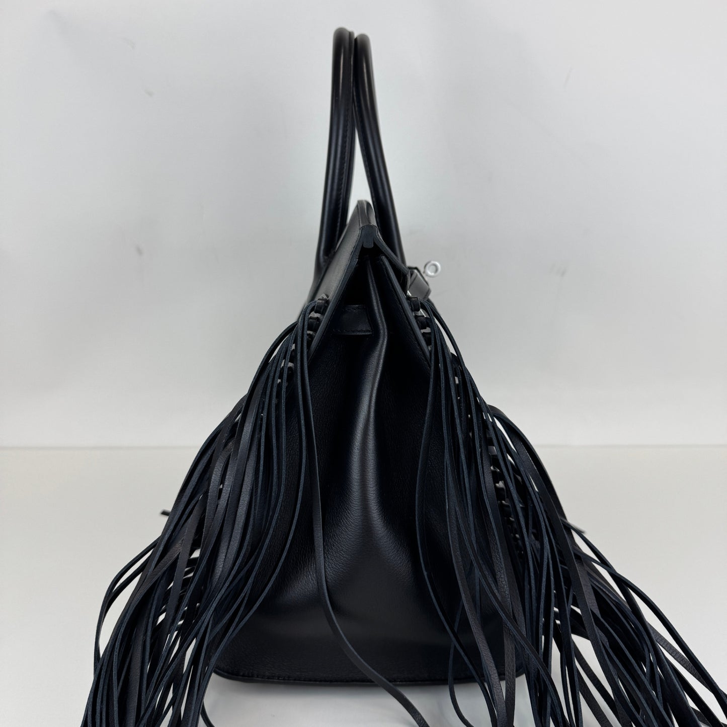 Birkin35 anate バーキン35アナーテ Stamp-W W刻印 Evergrain エヴァーグレイン Black ブラック PHW シルバー金具