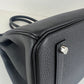 Birkin35 バーキン35 Black ブラック PHW シルバー金具 Stamp-B B刻